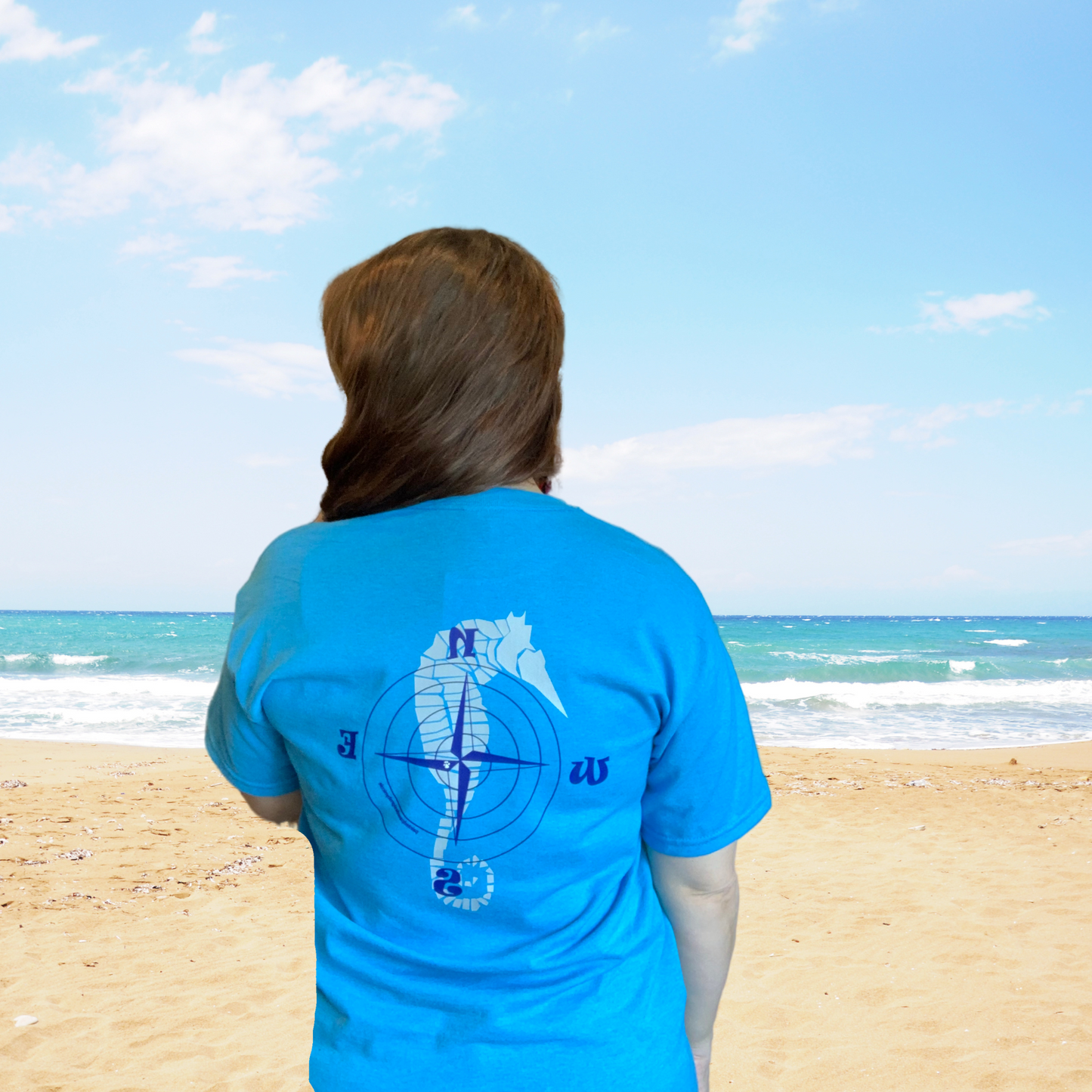 Seahorse Compass T Shirt